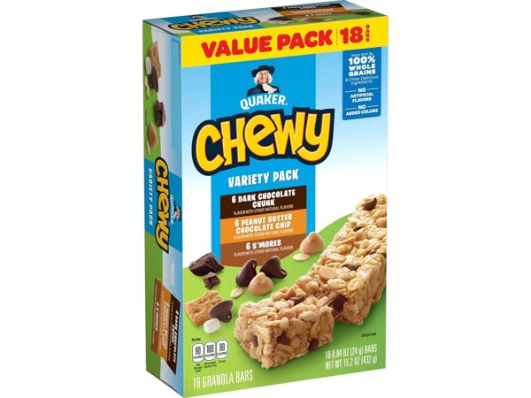 Quaker Chewy Granola Bars, 60 ct